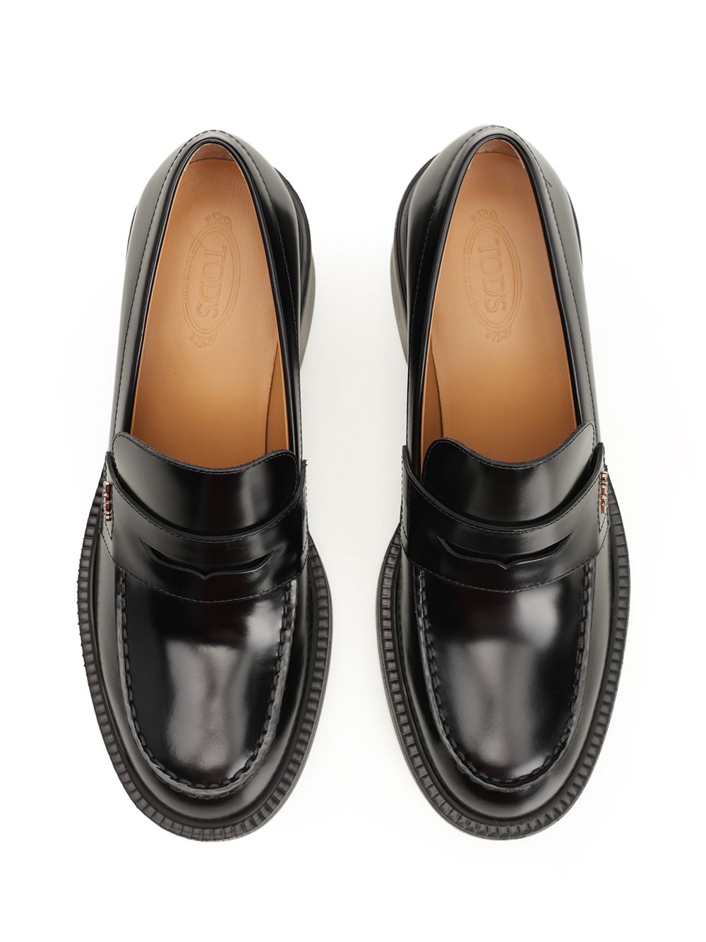 Tod'S Leather Moccasin Loafers - Black | 36328adb8240ebc697bac64f5d6b10527013279a
