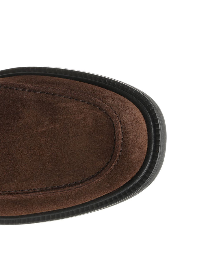 Tod'S Suede Calfskin Loafer Scarpe basse - Brown | 5317b9935a09b7da150cc90183582686674c105e