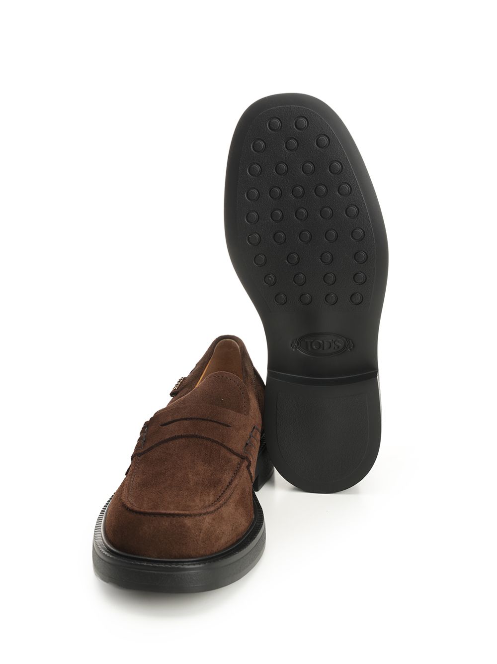 Tod'S Suede Calfskin Loafer Scarpe basse - Brown | d1bbcee2b25a7bbe7fe3da140d5aa0c8e11e1d01