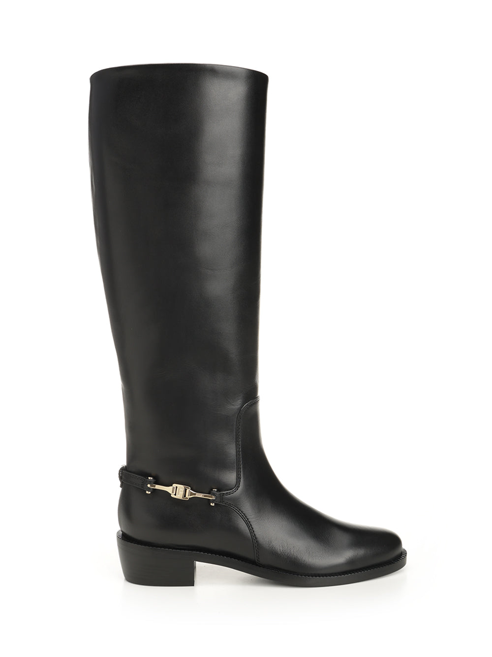 Ferragamo Boot With F Buckle Boots - Black | 0615d0151eb81fd3cf79214e70547718229220c4
