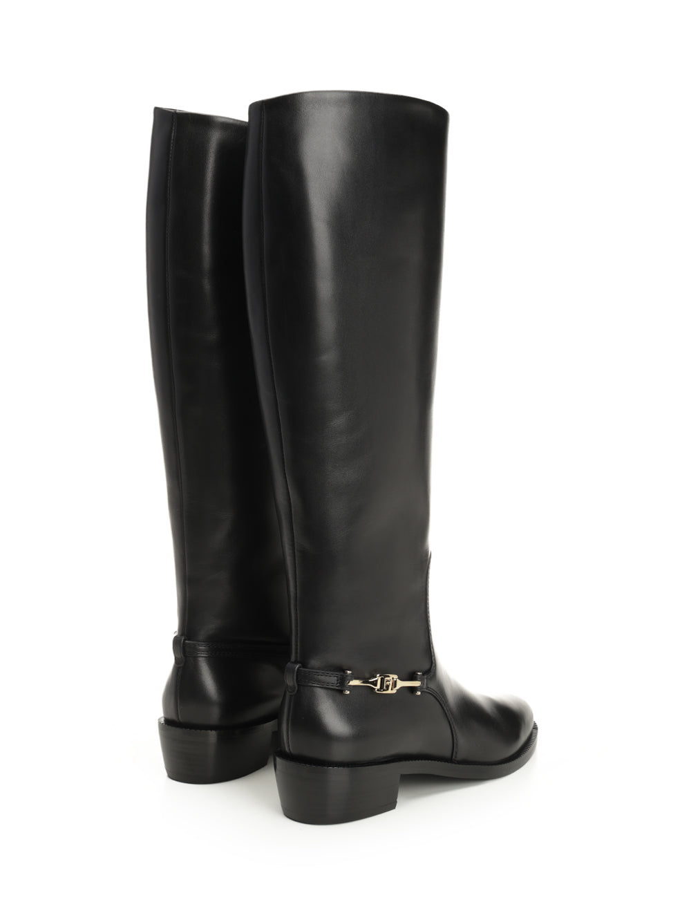 Ferragamo Boot With F Buckle Boots - Black | 0d090d98a6832b0c85aa5322ee80212205848708