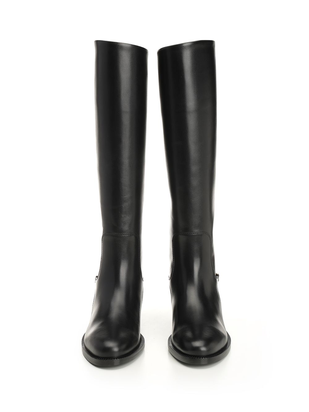 Ferragamo Boot With F Buckle Boots - Black | 81ccdbe0c8583efd718084027b687052a0728a2e