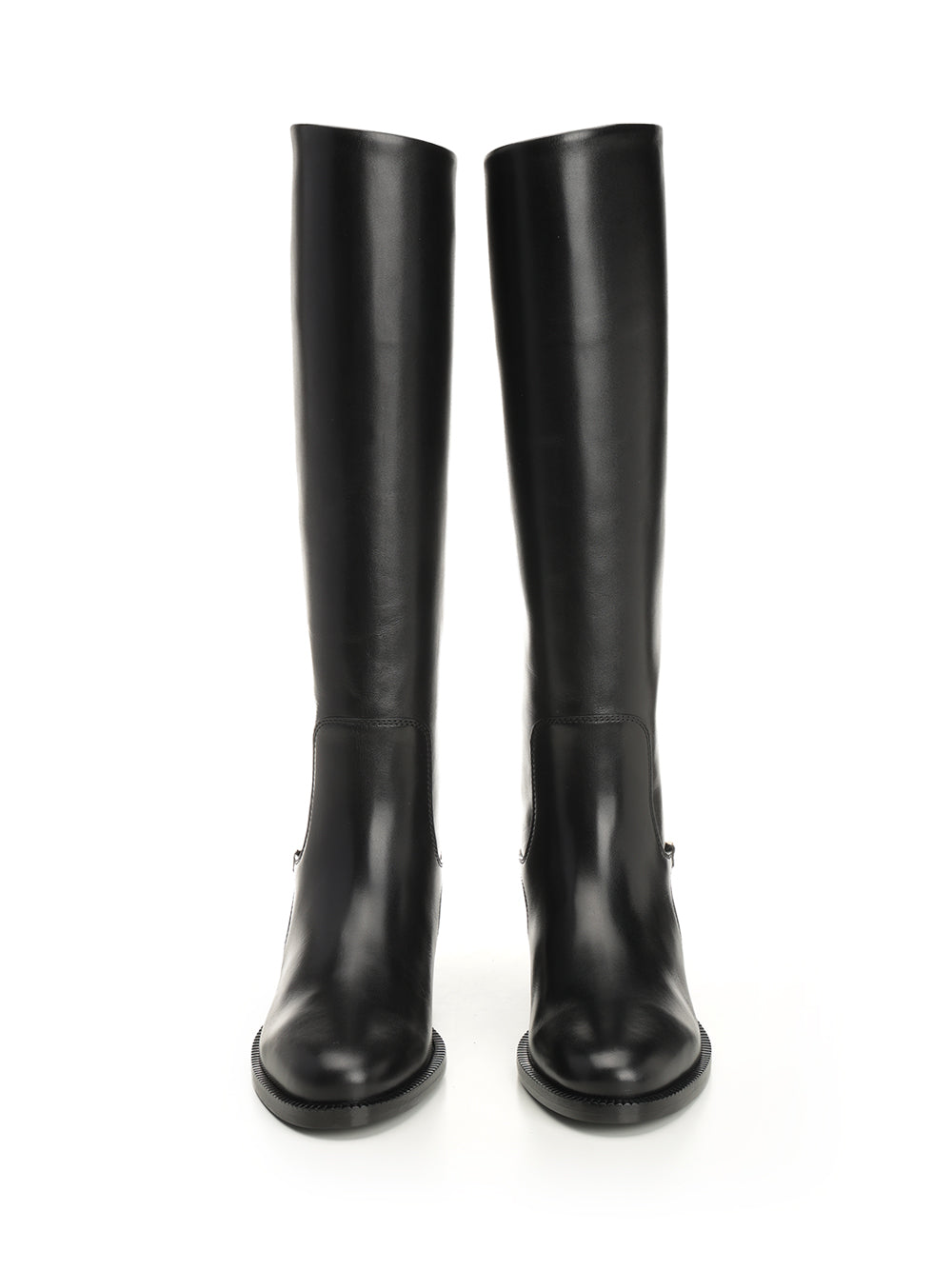 Ferragamo Boot With F Buckle Boots - Black | 86113bf49035eb04d48a0f3480f103e57a24d005