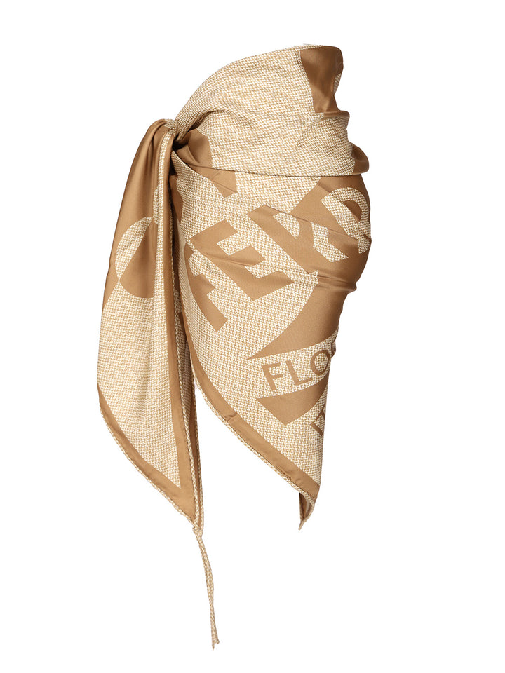 Ferragamo Silk Skirt Pareo Skirts - Beige | 2dc1a3121ad4d2fd44af81862b64ab3f56770912