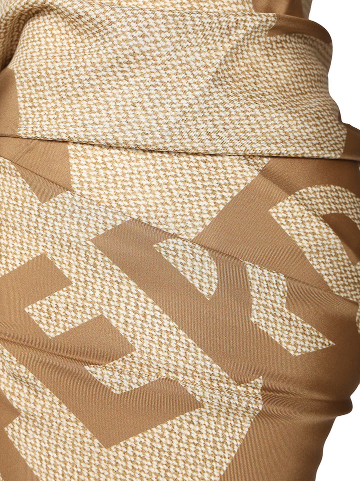 Ferragamo Silk Skirt Pareo Skirts - Beige | 16e101ef3429bdd8876bebff52e8e8eed3763964