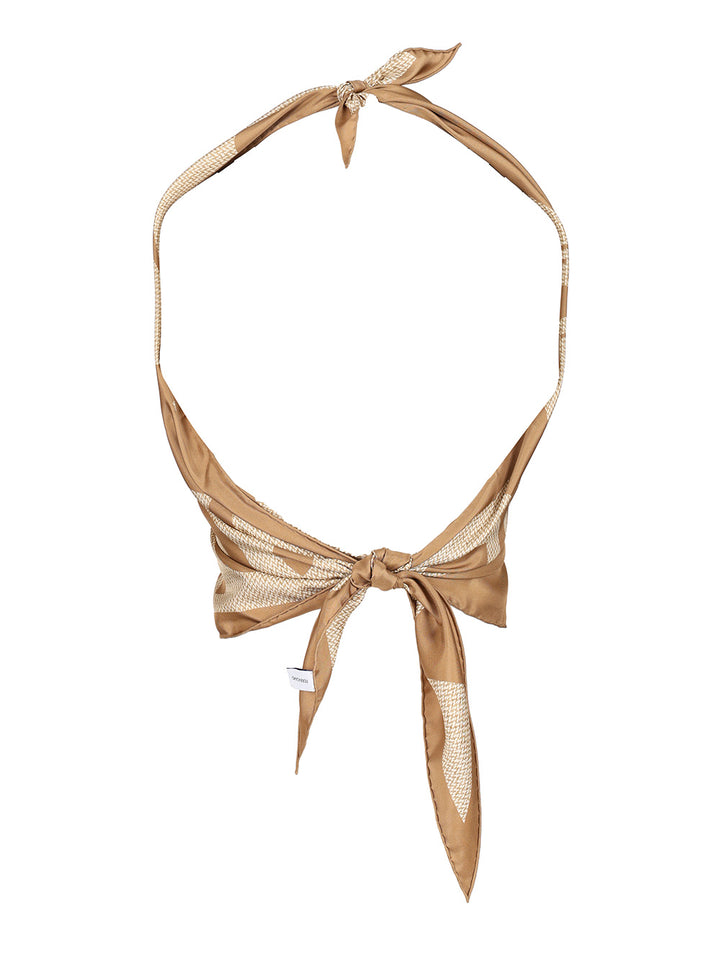 Ferragamo Silk Top Tops - Beige | bfd234c281dd3bbeb688de76c4a6ecf96e242b55