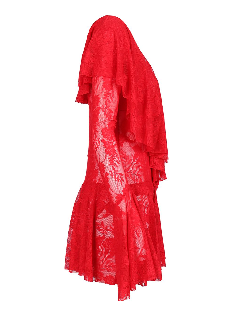 Norma Kamali Ruffle Mini Dress Dresses - Red | 6b77f8556d46c8c8bb6ac295d7dc462d513fcc27