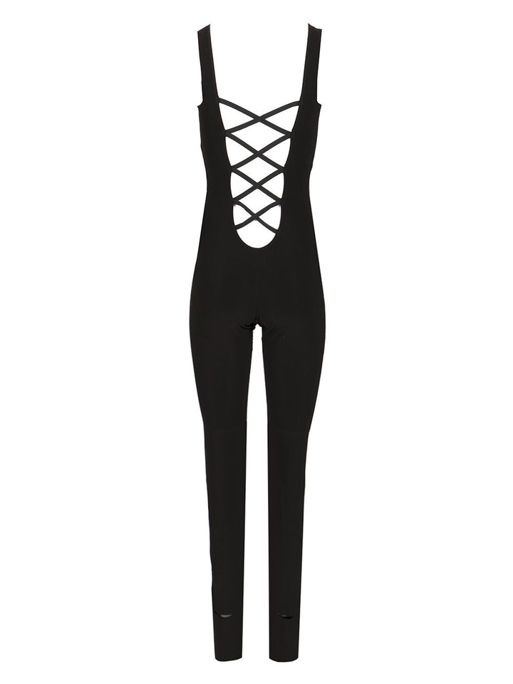 Norma Kamali One-Piece With Cross-Back Details Jewelry - Black | d6f627e89660f64f821fa5699b1005e3e7276e15