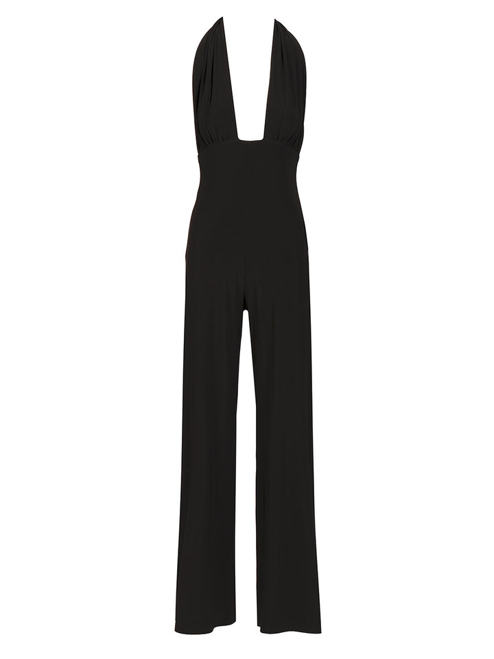 Norma Kamali Straight Leg Jumpsuit Jewelry - Black | 5f92570f42eac6d2be6b59ecc073ff51449670ea