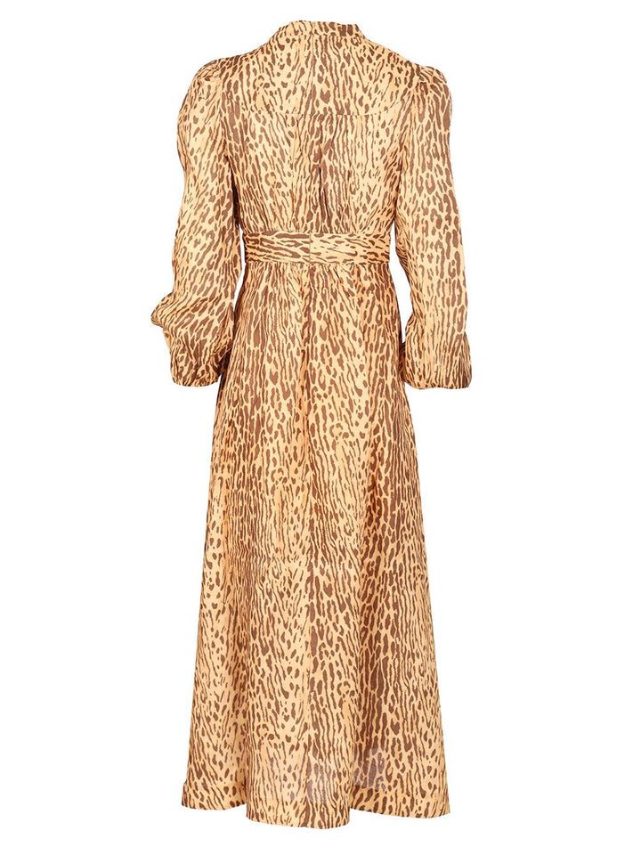 Zimmermann Leopard Print Midi Dress Dresses - Animalier | 646ef01c71c9f4db95c101f64d4c339b0ef5ef85