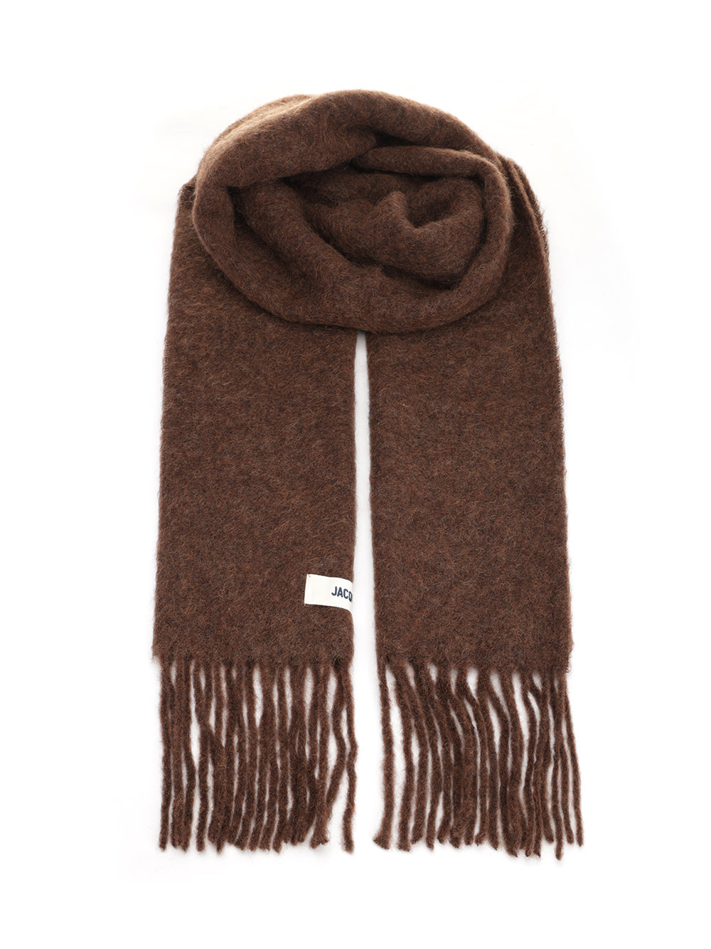 Jacquemus Wool Blend Scarf Scarves And Foulards - Brown | 42449f9999ddbf14e0ece221197dcf97d1f4abed