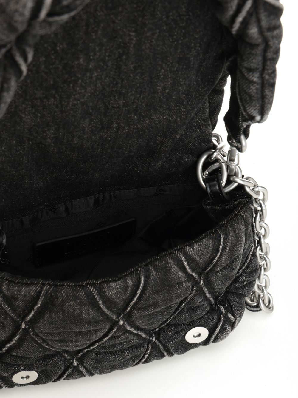Diesel Charm-D Shoulder Bags - Black | 7dac35fbff96d0ac4da67322027f5f53344466a3