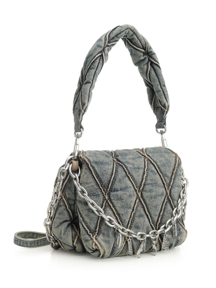 Diesel Charm-D Shoulder Bags - Black | cf53fedf58cfd68543f99846deedce5f2aaf9117