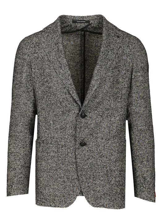 Fil-À-Fil Blazer Jackets Black