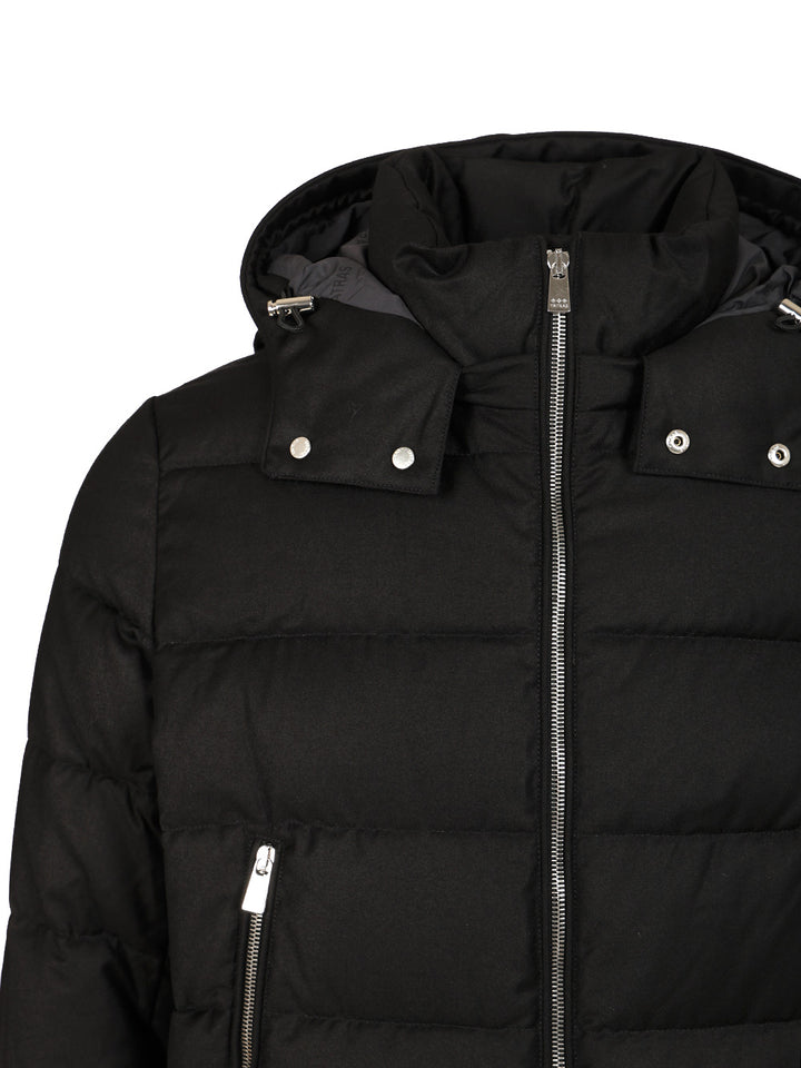 Tatras Domiziano Down Jacket In Super 150s Wool Coats - Black | e30a275b2f66aa370b0f1293303dd32ded8e9977