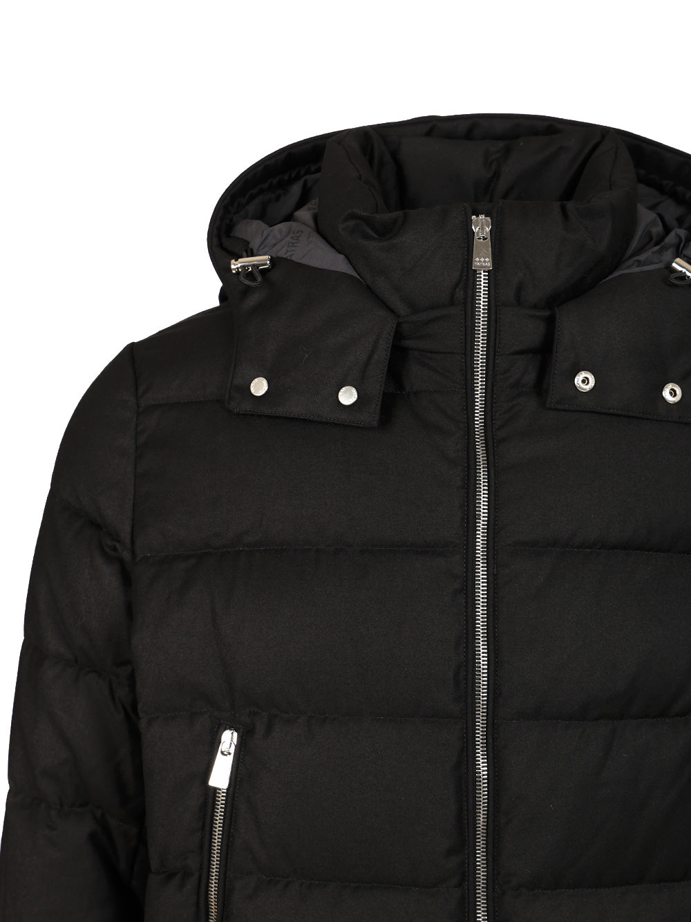 Tatras Domiziano Down Jacket In Super 150s Wool Coats - Black | e30a275b2f66aa370b0f1293303dd32ded8e9977