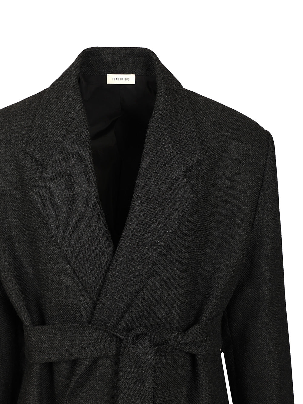 Fear Of God Wool Relaxed Coat Coats - Black | 14b8f063aeda4e9b03ee5254e8a6e17350906ca0