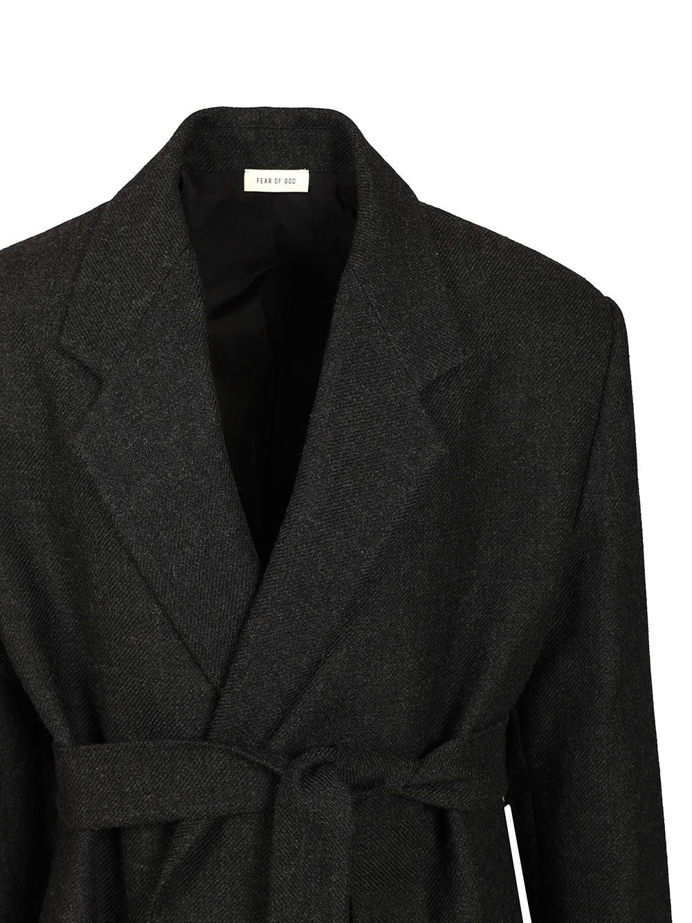 Fear Of God Wool Relaxed Coat Coats - Black | 5e1757bf7d8f8497825961f4ba6aaed7e656fc56