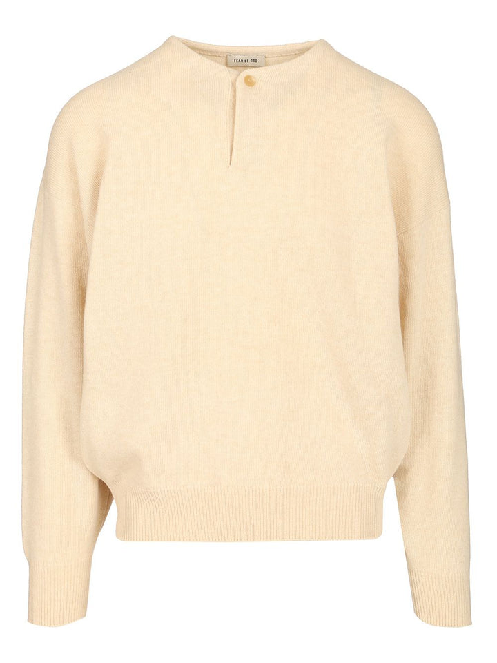 Fear Of God Henley Knitwear - White | cfde75966b07066a278998ee1d51d00ed68cbb1a