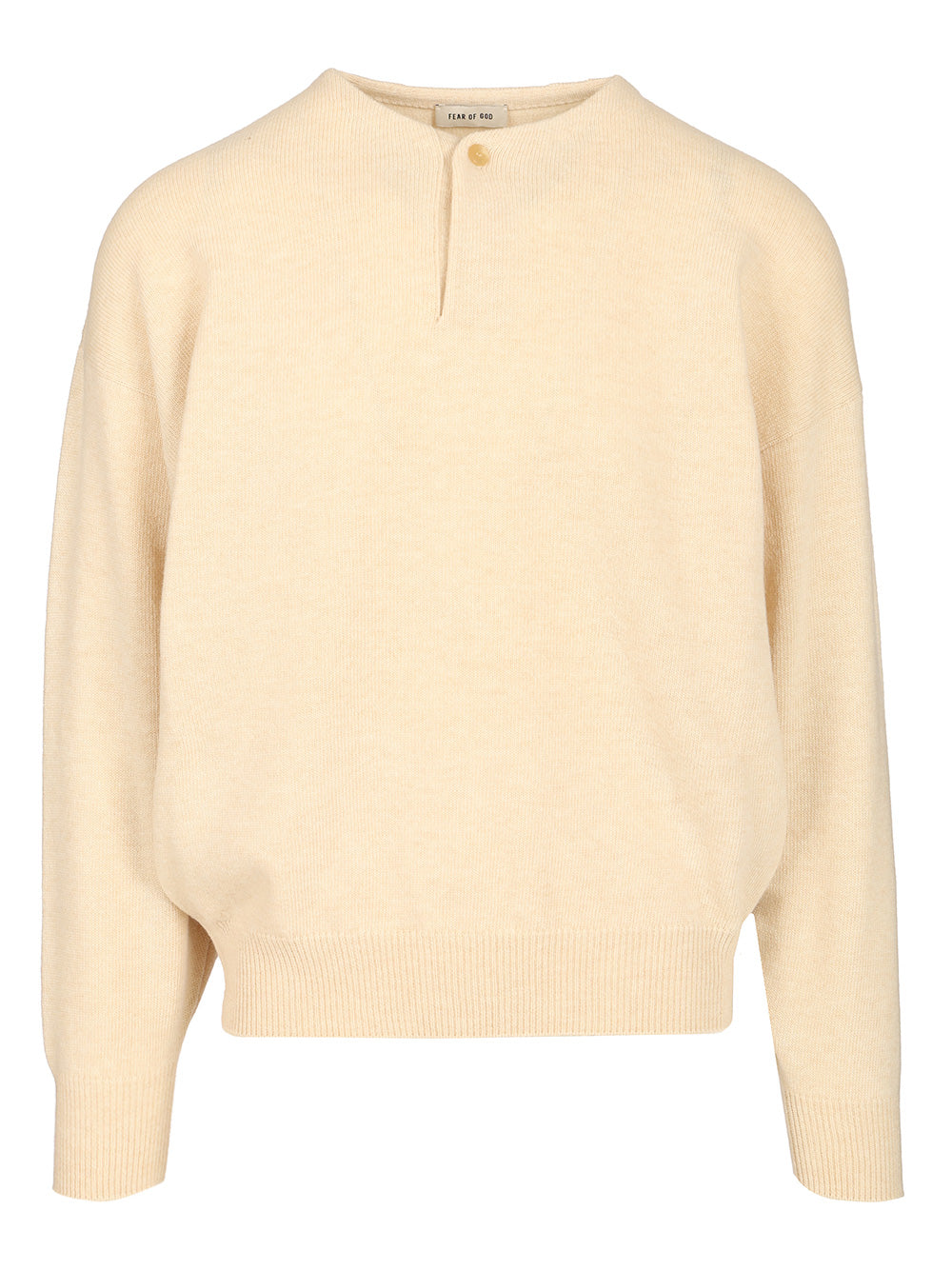 Fear Of God Henley Knitwear - White | 62caf8872eb1b29edf0ddc8be798fcdc21b1207b