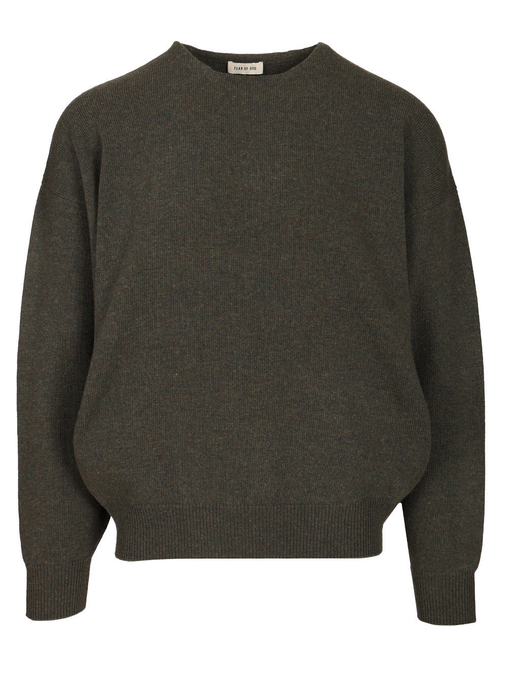 Fear Of God Knit Crewneck Sweater Knitwear - Green | eecc947cde813226121a53c09fe9d5d868244d31