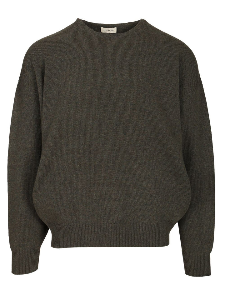 Fear Of God Knit Crewneck Sweater Knitwear - Green | 8b8f169c4be10cabe32a0727a28403754e9eb7d9