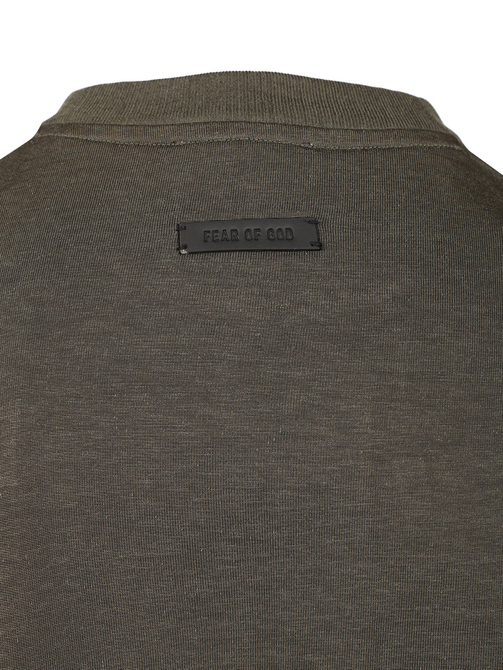 Fear Of God Crew Neck T-Shirt - Green | f72f99da7124f261a7ac27b6a2bafe6d775643d7