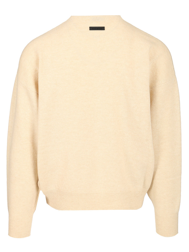 Fear Of God Knit Crewneck Sweater Knitwear - White | 29acafd6a817bd0114a1e23dd006cac094dec5b6