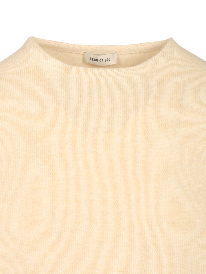 Fear Of God Knit Crewneck Sweater Knitwear - White | 657dcbf9ea420dbf6eeed54bc0f02304140206a2