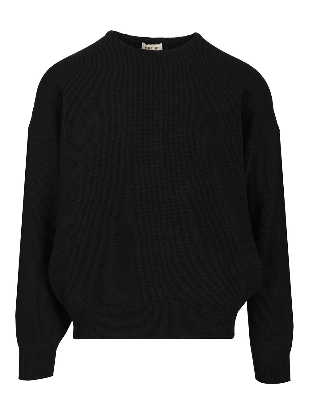 Fear Of God Knit Crewneck Sweater Knitwear - Black | 25c3abb1a946734322b59190105a429d80d0b462
