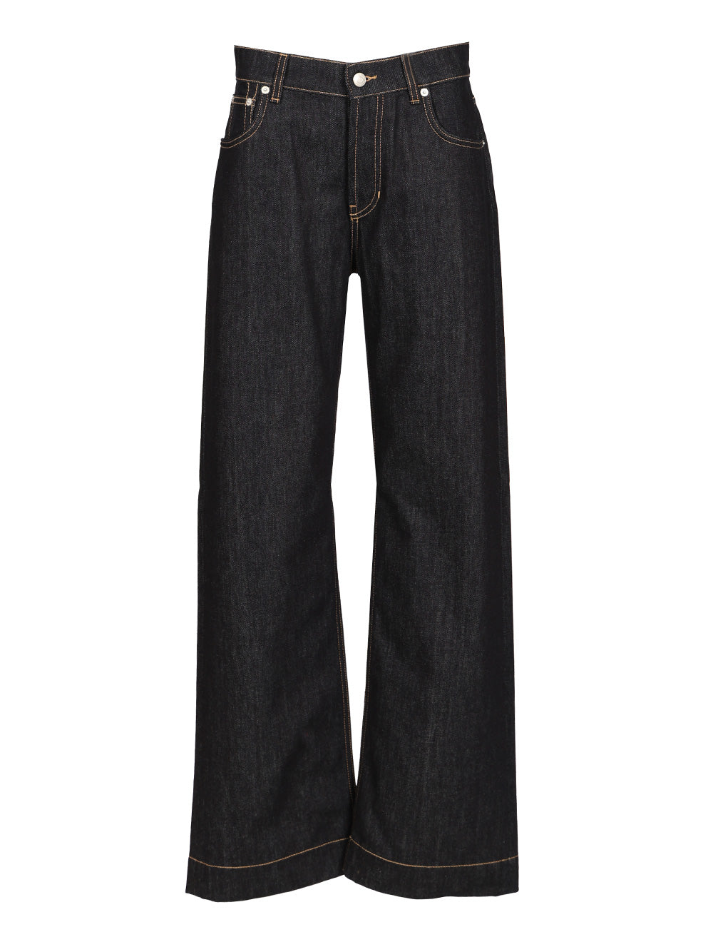 Mcqueen Wide Leg Jeans - Blue | 798e1fc8370a1f8cd133cd6951d2e688c96aa032