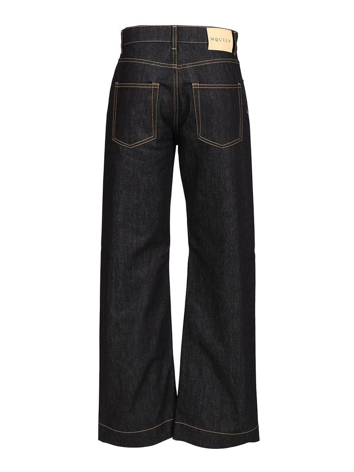 Mcqueen Wide Leg Jeans - Blue | 1b06c54d650af27a33a0c64783d2370a8a734e1d