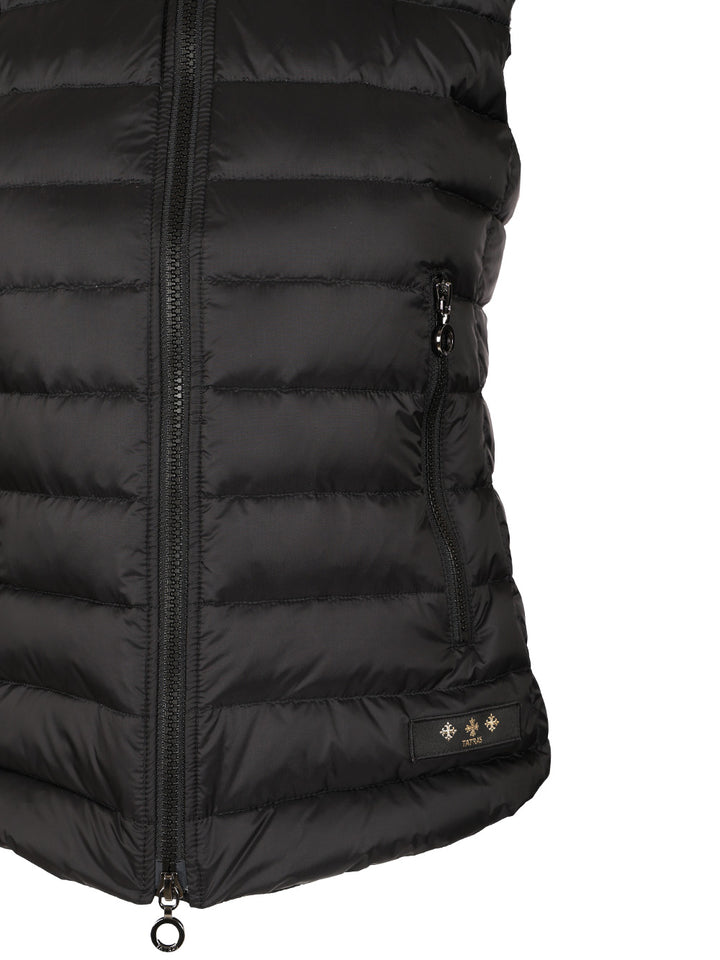 Tatras Vest With Hood And Fur Trim Jackets - Black | f45407cd125a7b674379915a0abf372f0de388c5