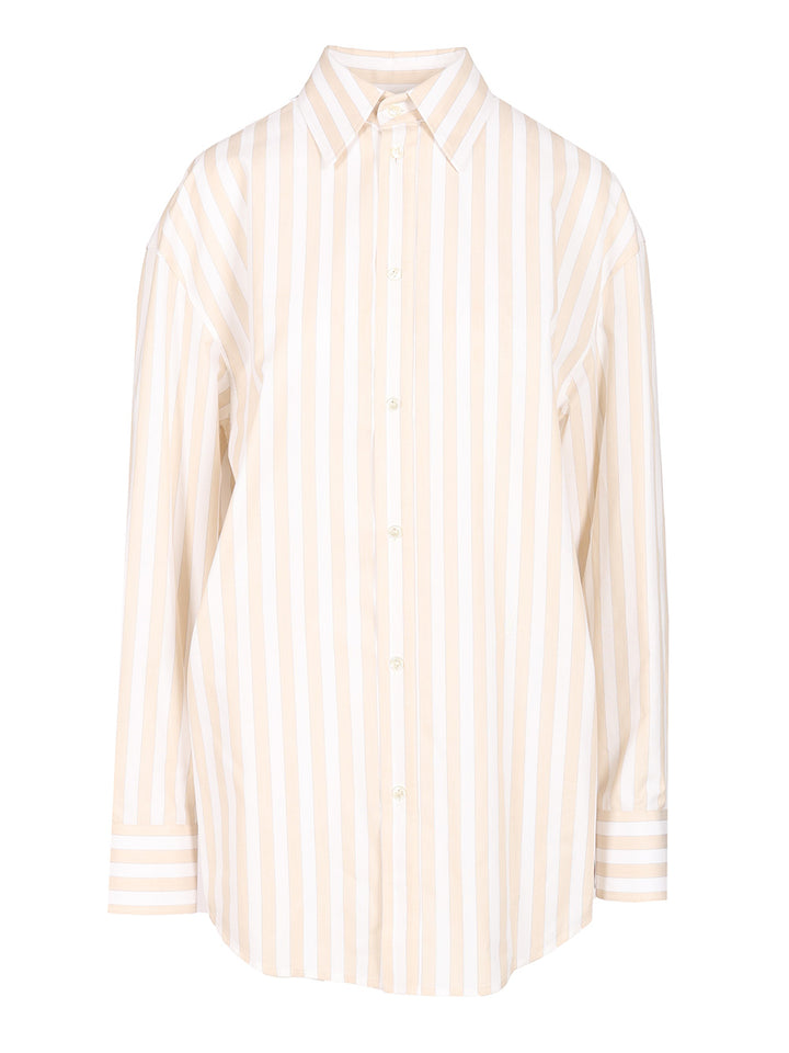 Saint Laurent Cassandre Shirts - Beige | 7c050b0d83258655eee61f8be1b072e68f3e81db