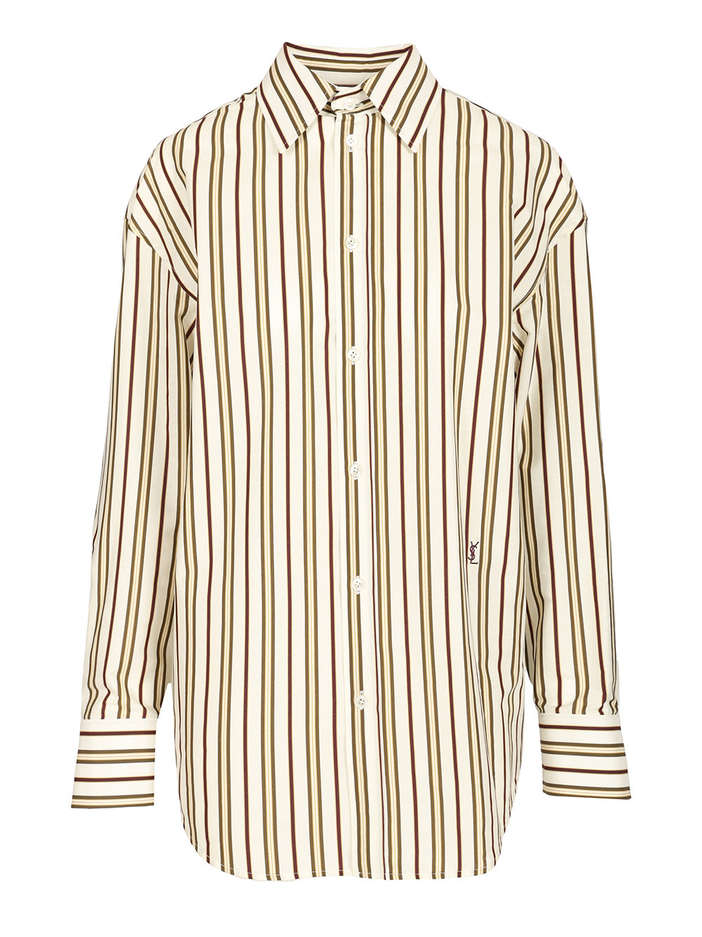Saint Laurent Cassandre Shirts - Bordeaux | 22564c1a08cf99d3b6967b331001c3a1120e3263