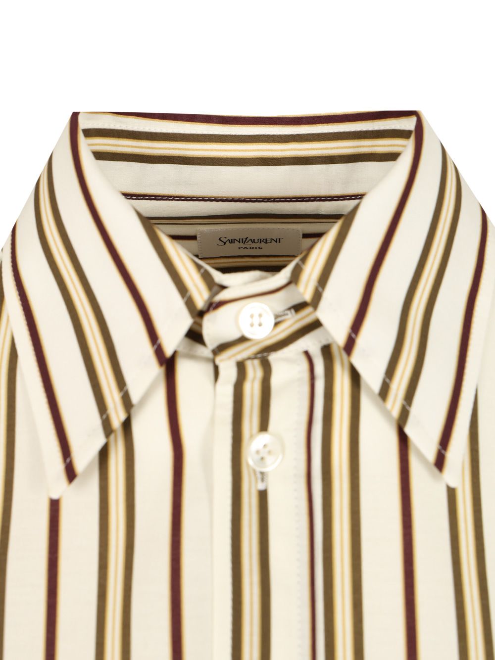 Saint Laurent Cassandre Shirts - Bordeaux | a3652ba0ff131b6085903e1076a5ff187f397853