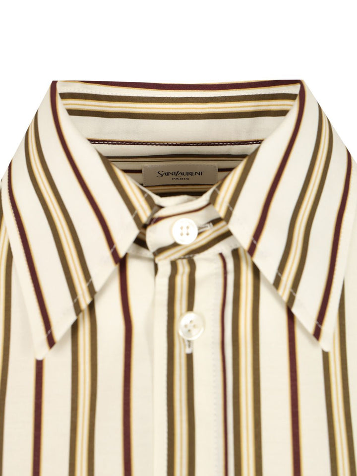 Saint Laurent Cassandre Shirts - Bordeaux | a3652ba0ff131b6085903e1076a5ff187f397853