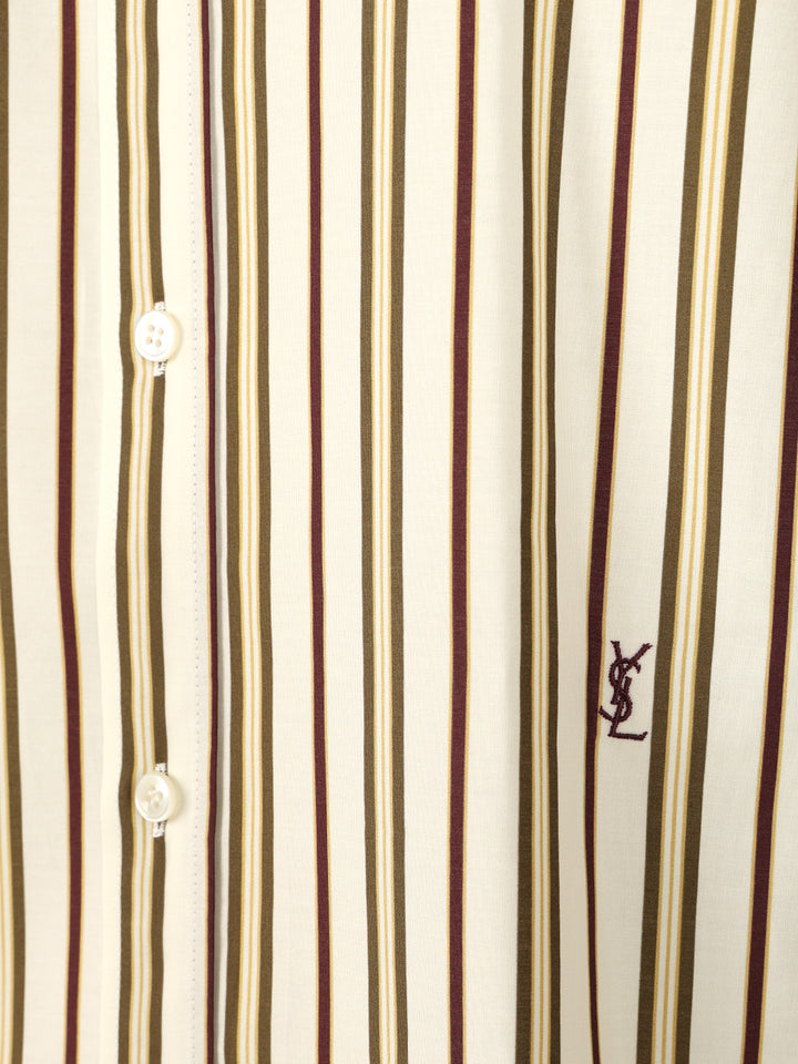 Saint Laurent Cassandre Shirts - Bordeaux | 343ffbd177521fe81e2e0d9e3f3f80f3eafb6888