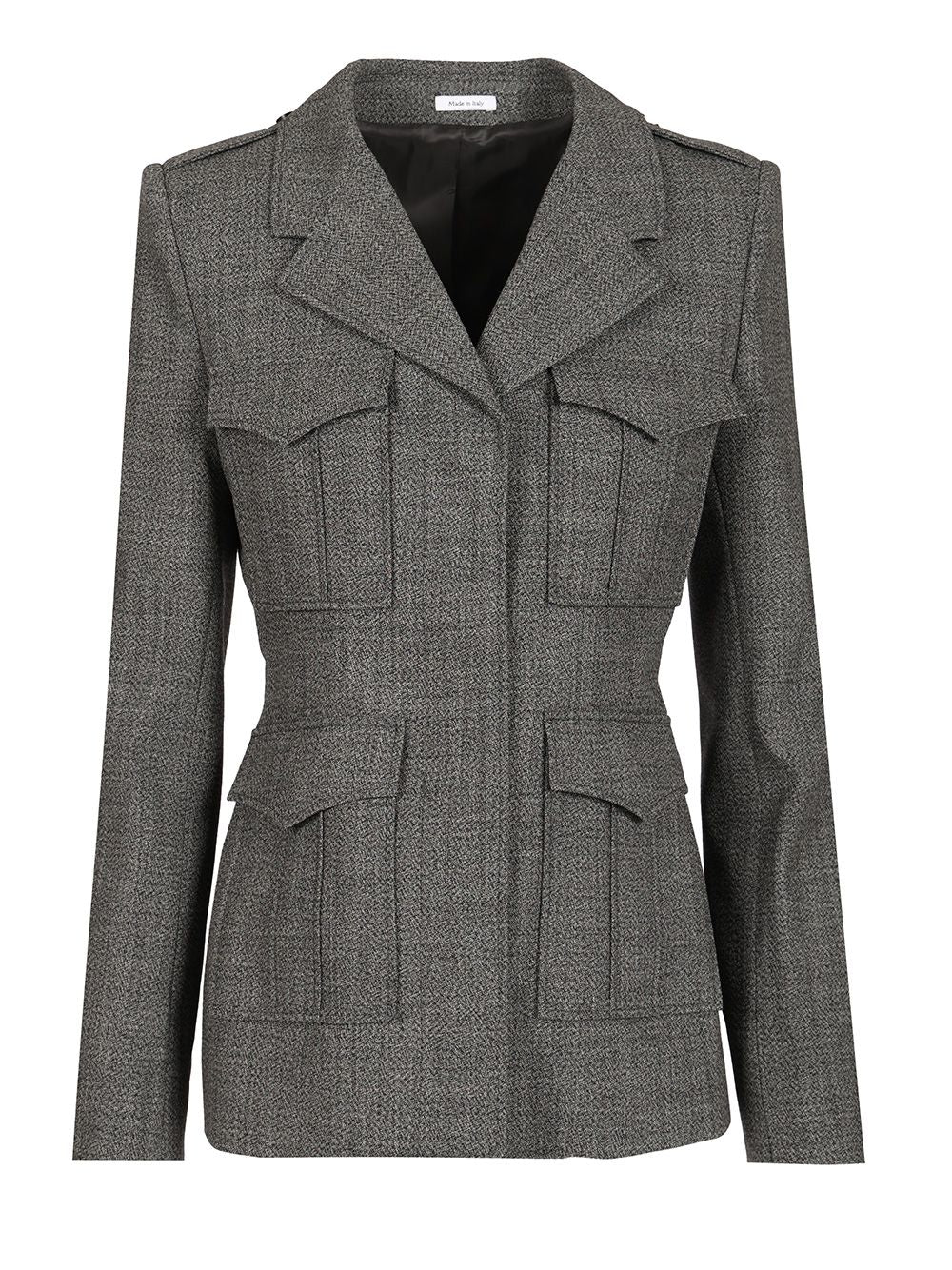Mcqueen Uniform-Style Jacket Jackets - Grey | 2a570a5c8af43301635ae2a6004fd0808cad0ca1