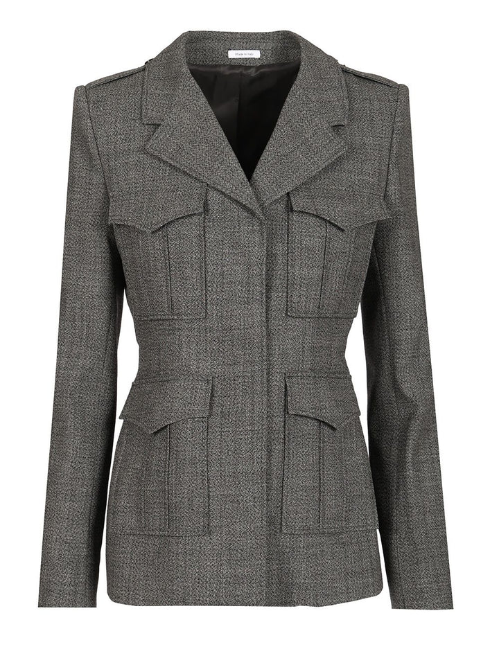 Mcqueen Uniform-Style Jacket Jackets - Grey | 2a570a5c8af43301635ae2a6004fd0808cad0ca1