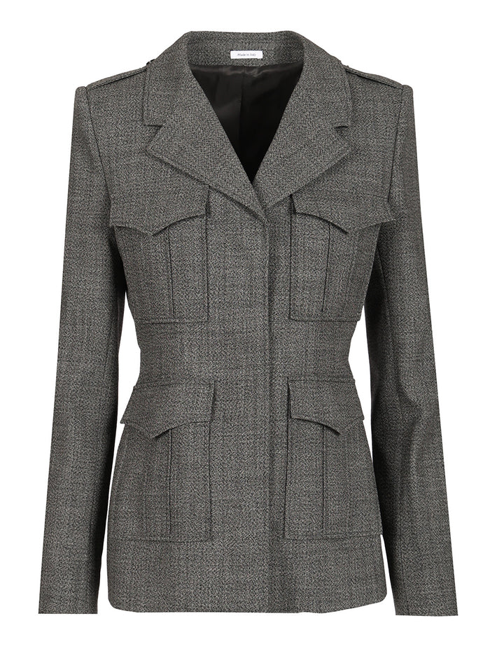 Mcqueen Uniform-Style Jacket Jackets - Grey | 195723ebabafac08e03363efe9af3405339d9885
