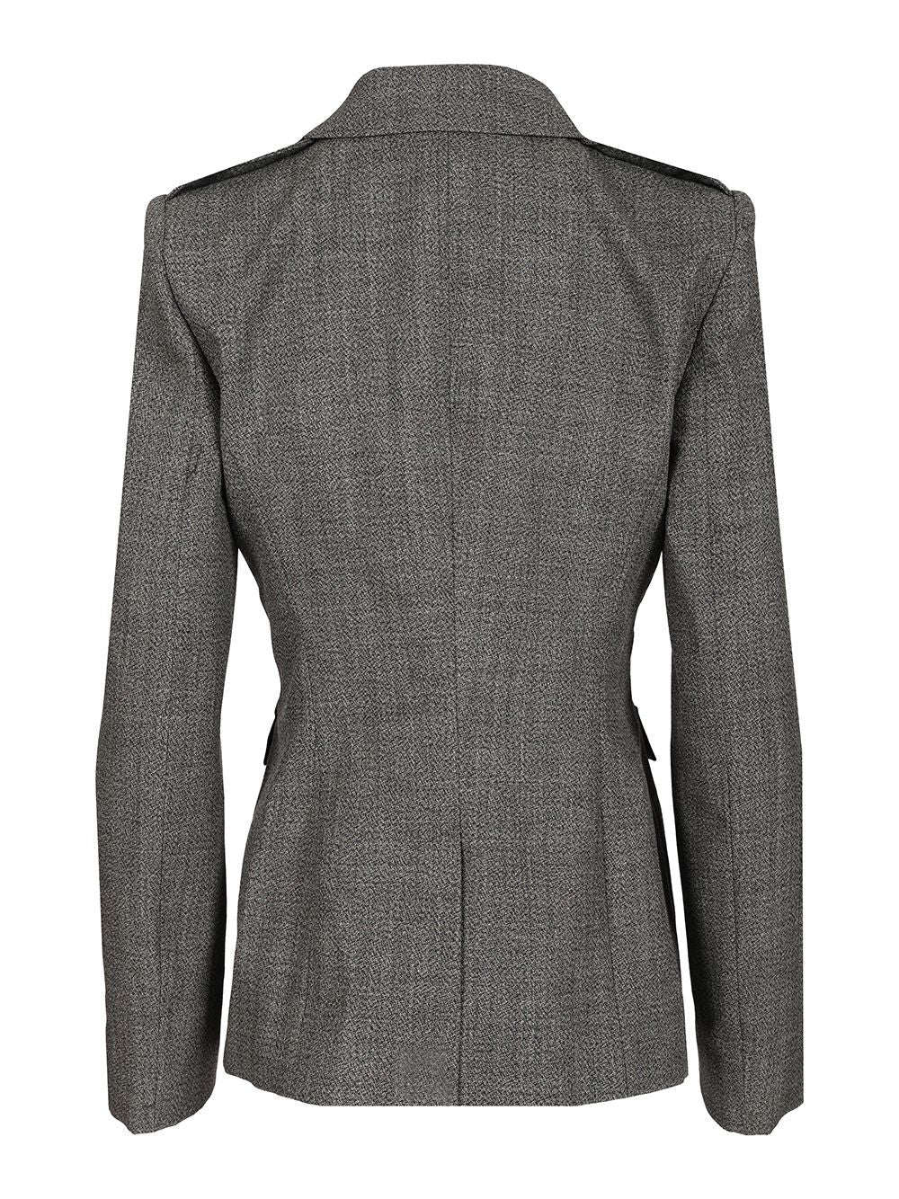 Mcqueen Uniform-Style Jacket Jackets - Grey | 23df1b9bb851438232adc0dea1f89e7d2d2451ba