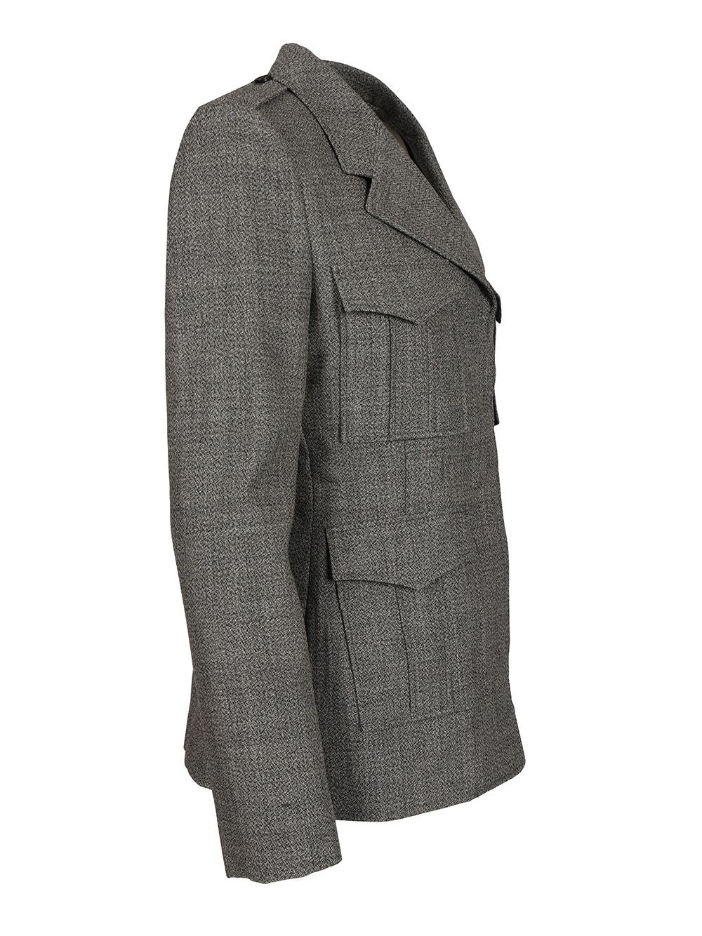 Mcqueen Uniform-Style Jacket Jackets - Grey | 6bf54e8d48823c45618379fe0b232090fa621ff9
