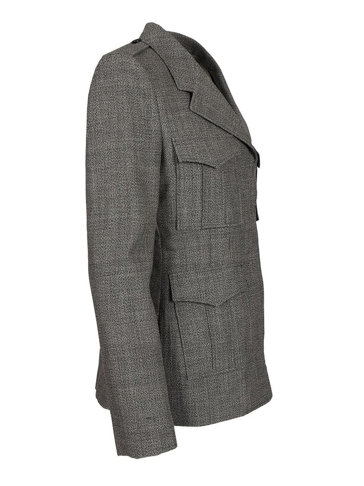 Mcqueen Uniform-Style Jacket Jackets - Grey | 6bf54e8d48823c45618379fe0b232090fa621ff9