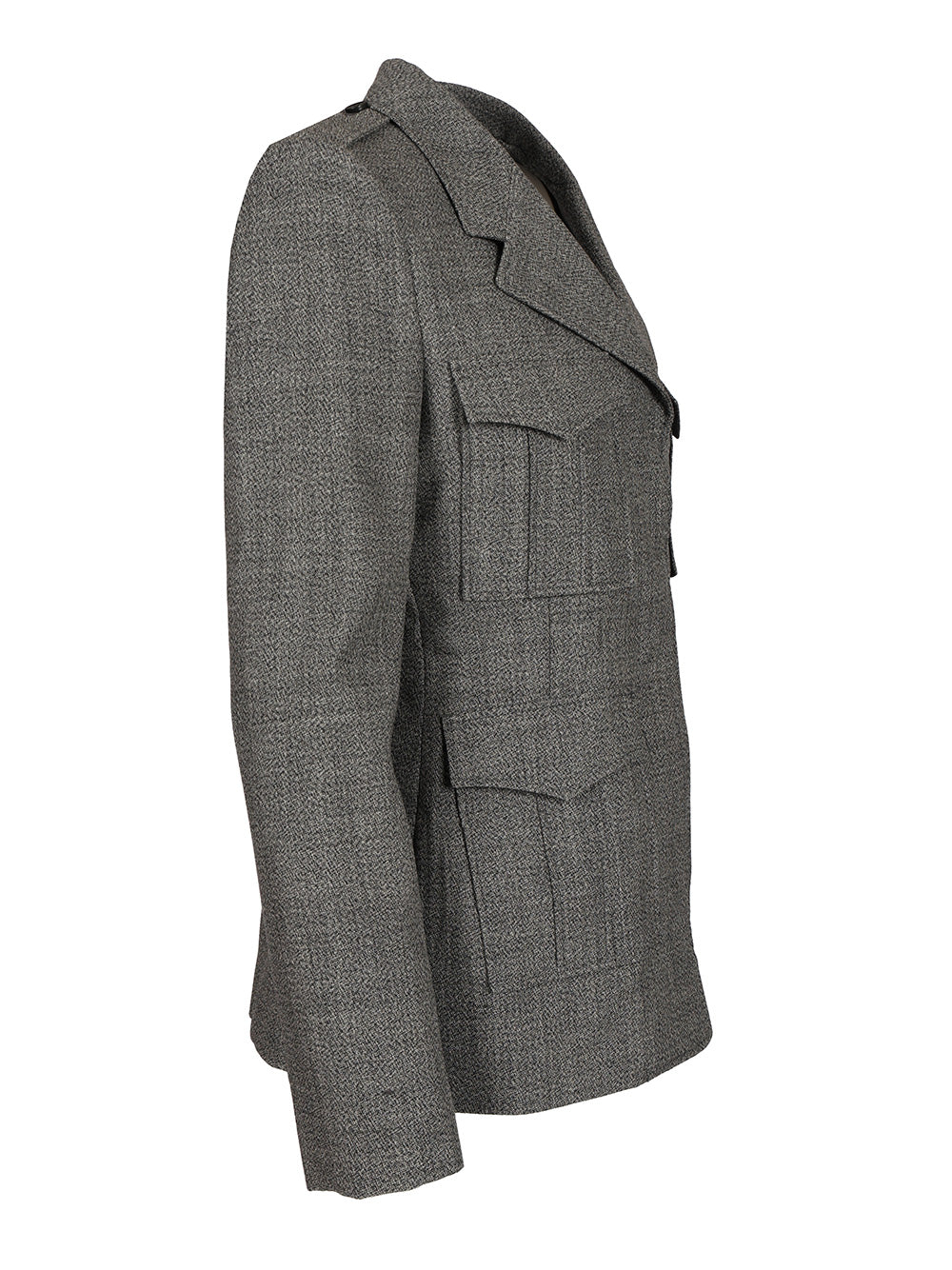 Mcqueen Uniform-Style Jacket Jackets - Grey | 55e20398a72287cc1b71450c75aea43ced244b1f