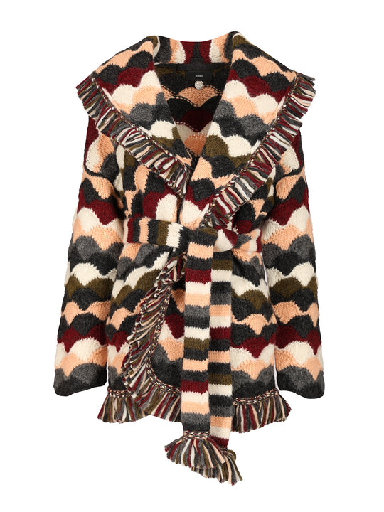 Shattered Stripes Cardigan Knitwear Multicolor