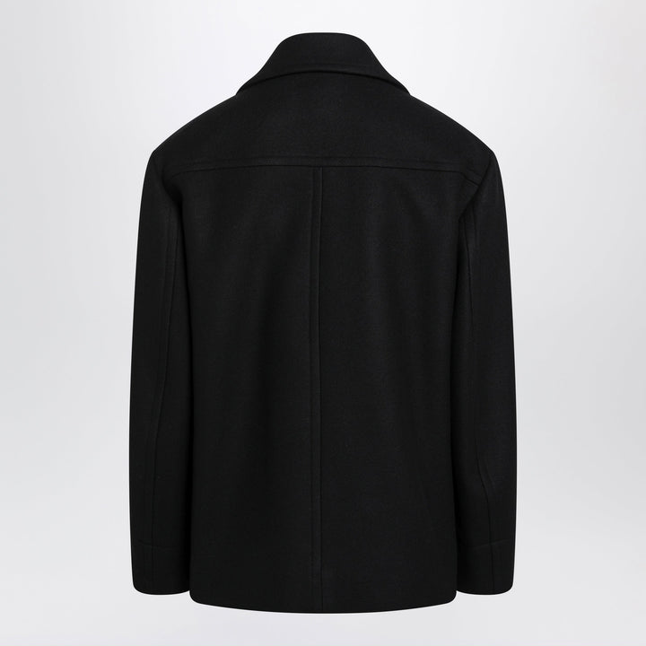 Dries Van Noten Black Wool Blend Coat