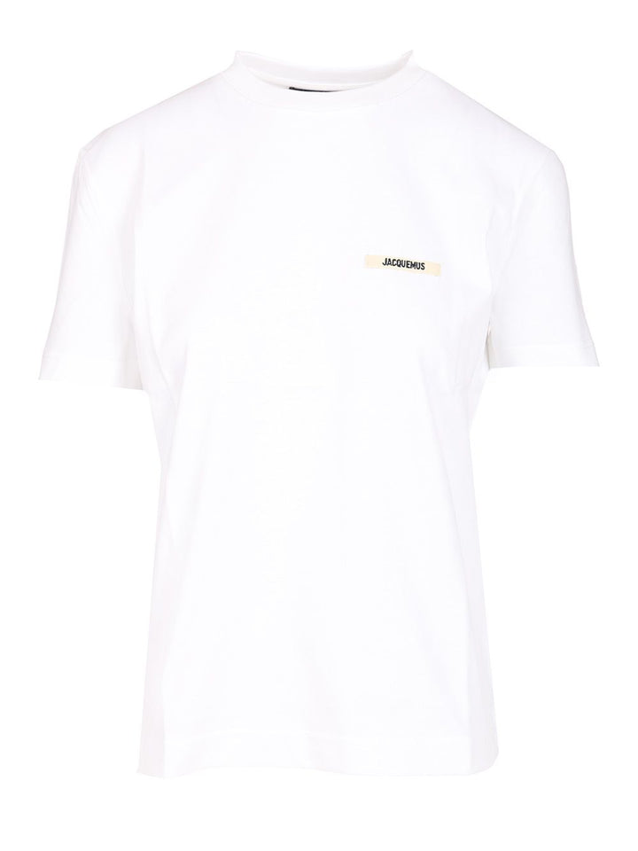 Jacquemus Le Tshirt Gros Grain Mc T-Shirt - White | 5f369fd0c224eaa971c4504a44d5e6763ccad7c9