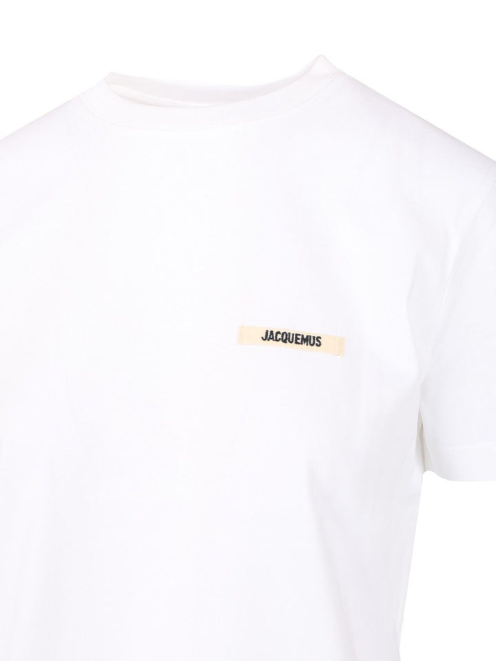 Jacquemus Le Tshirt Gros Grain Mc T-Shirt - White | 1d76c39cf90170f1d436aa499e82a804f0dd49ea
