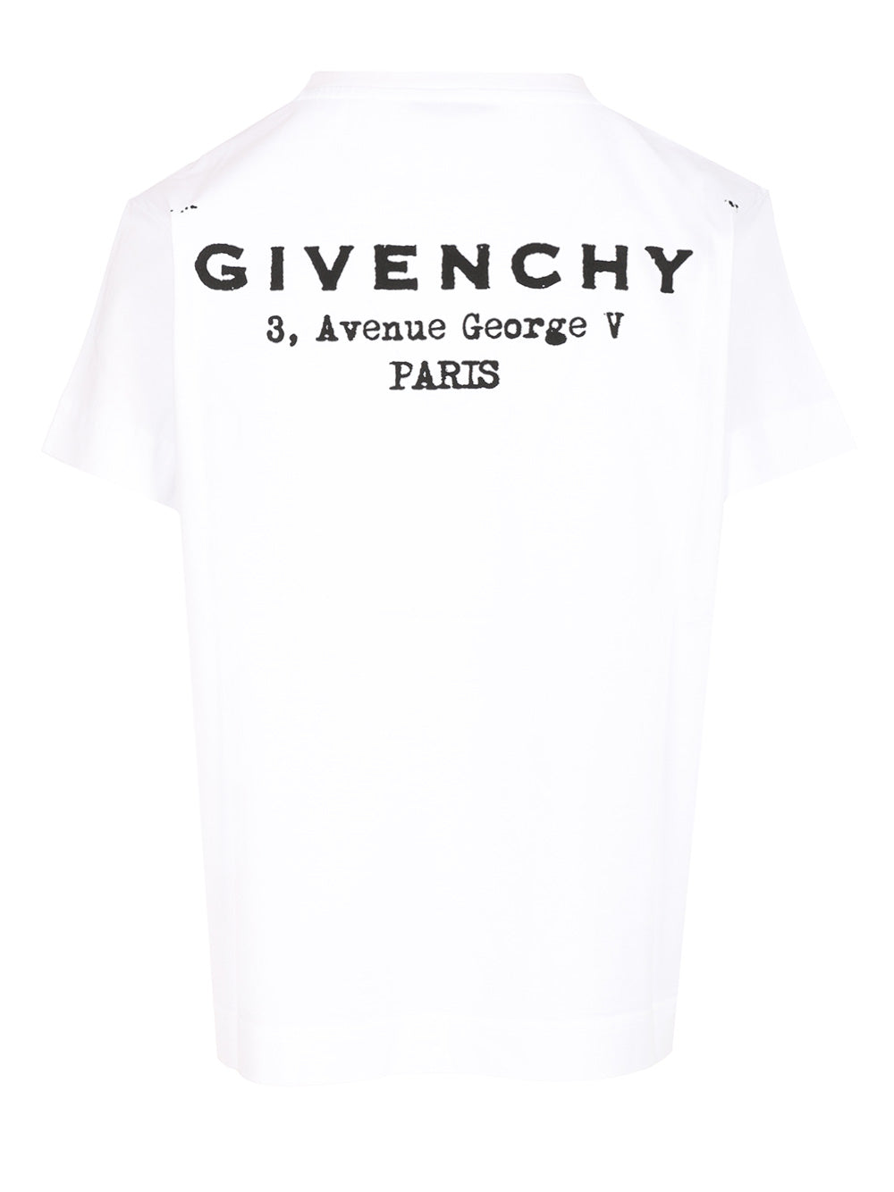 Givenchy Cotton  With Givenchy Print T-Shirt - White | e95a7f1b8d11137cfb86258199915e86921e8d39